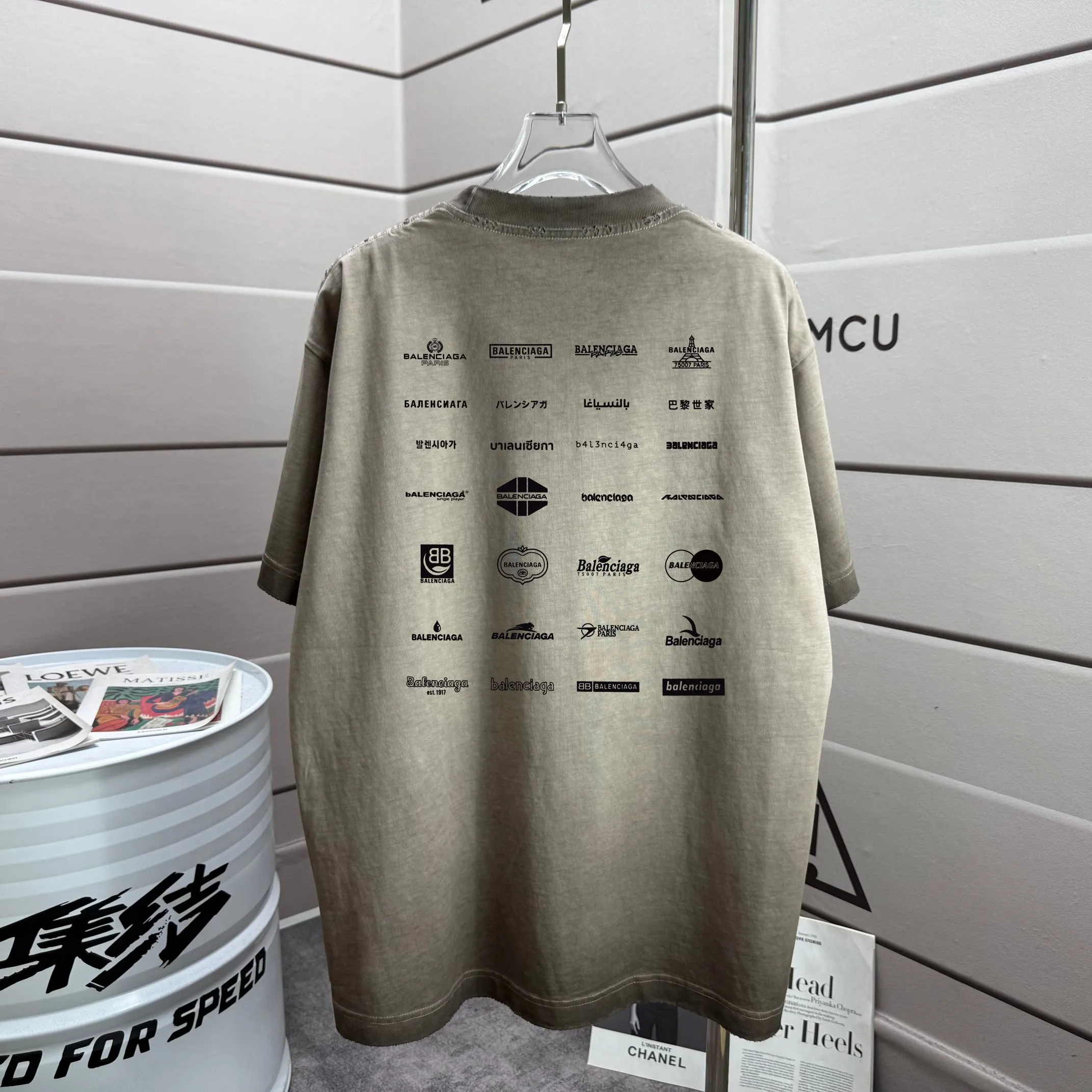 # * Balenciag*2026 New Arrival 320 tee Same Style : Size :S M L XL XXL Size： S （90-130 ） M （120-150 ） L （140-165 ） XL （160-180 ） XXL （180-210 ）